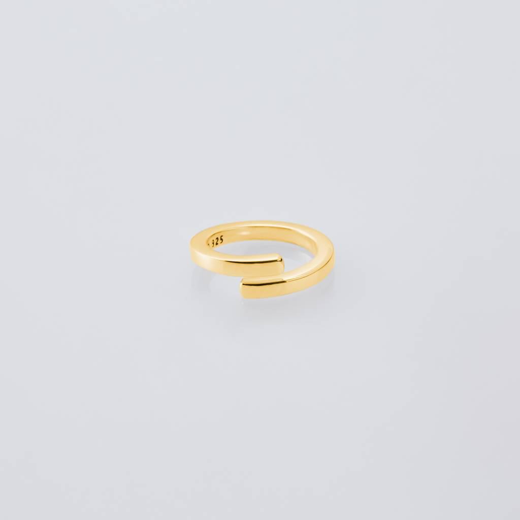 Square Ring -Thin- -Gold- #GOLD [XOR088G]