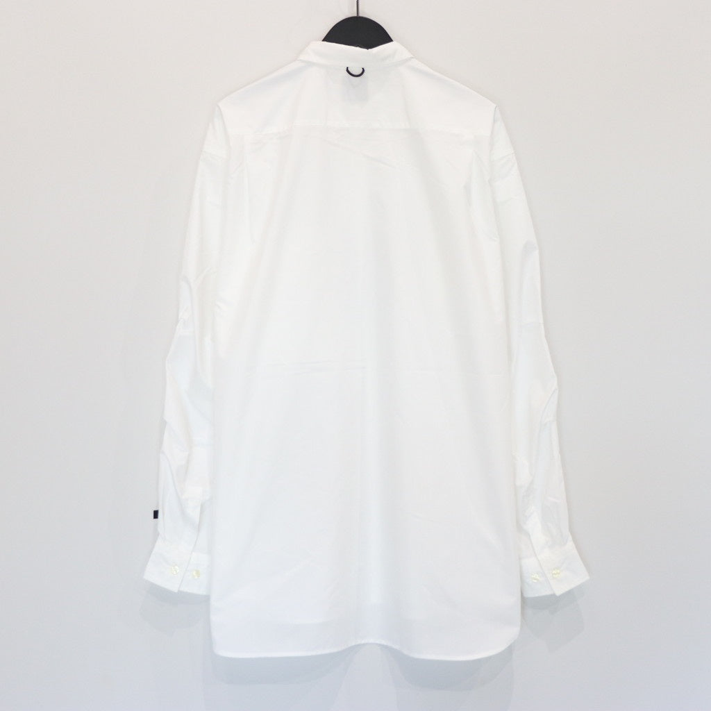 TECH REGULAR COLLAR SHIRT L/S #WHITE [BE-83025W]