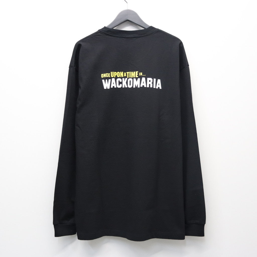 WASHED HEAVY WEIGHT CREW NECK LONG SLEEVE T-SHIRT ( TYPE-3 ) #BLACK [26SS-WMT-LT05]