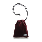 VELVET SHOULDER POUCH #BURGUNDY [24FWE-WMA-BG01]