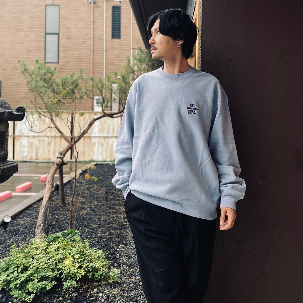 CHAMPION | REVERSE WEAVE CREW NECK SWEAT SHIRT #L-BLUE [26FW-WMC-CP04]