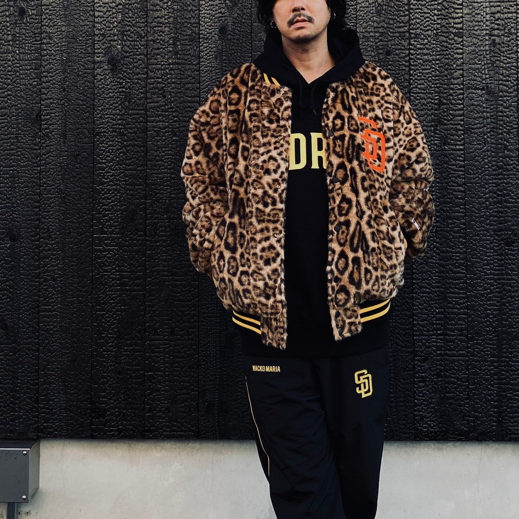 MLB | SD | REVERSIBLE VARSITY JACKET ( TYPE-3 ) #BLACK-BEIGE [MLB-WM-BL03]