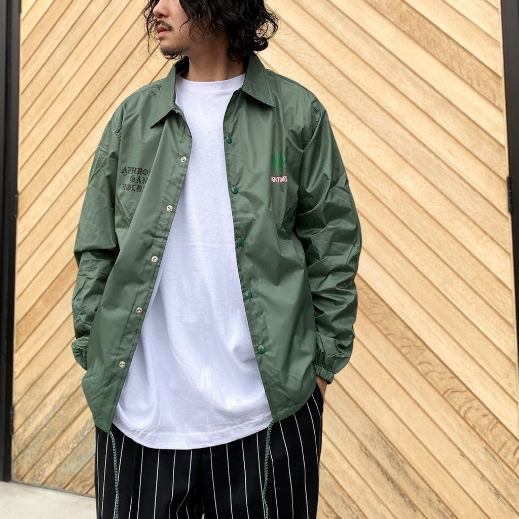 舐達麻 | HIGHTIMES | COACH JACKET #GREEN [NMD-HIGHTIMES-WM-BL01]