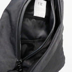 TEXTURED TWILL LAYERED SLINGER BAG #BLACK [FTT36262B0009]