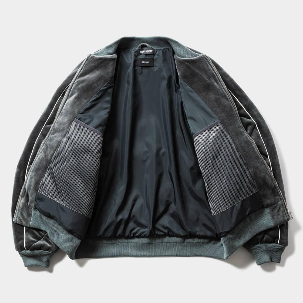 DELUXE | VELOUR SOUVENIR JKT #Gray [20TH-JK03] - cocorozashi 三重