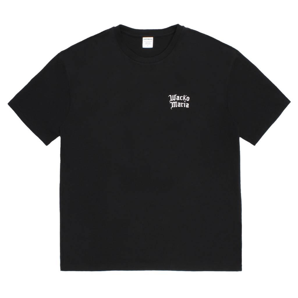 WASHED HEAVY WEIGHT CREW NECK T-SHIRT ( TYPE-1 ) #BLACK/WHITE [26FWE-WMT-WT01]