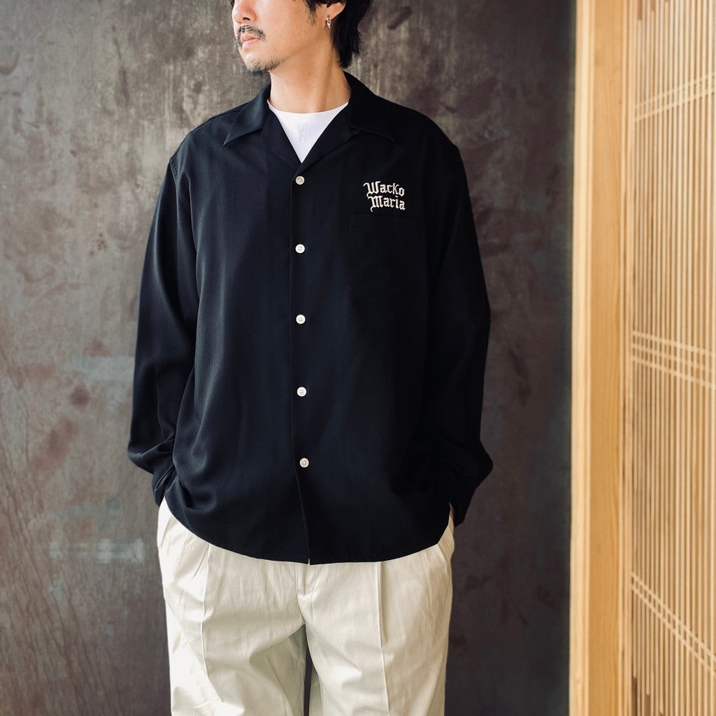 50'S SHIRT L/S ( TYPE-1 ) #BLACK [26SS-WMS-OC05] - cocorozashi