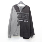 Bootleg Layered Crew Sweat (A MAN'S SHADOW) #AGED BLACK [M-P2-BG3]