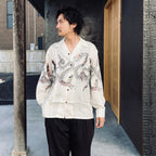 夏威夷長袖襯衫（4 型）#白色 [25FW-WMS-HI04]