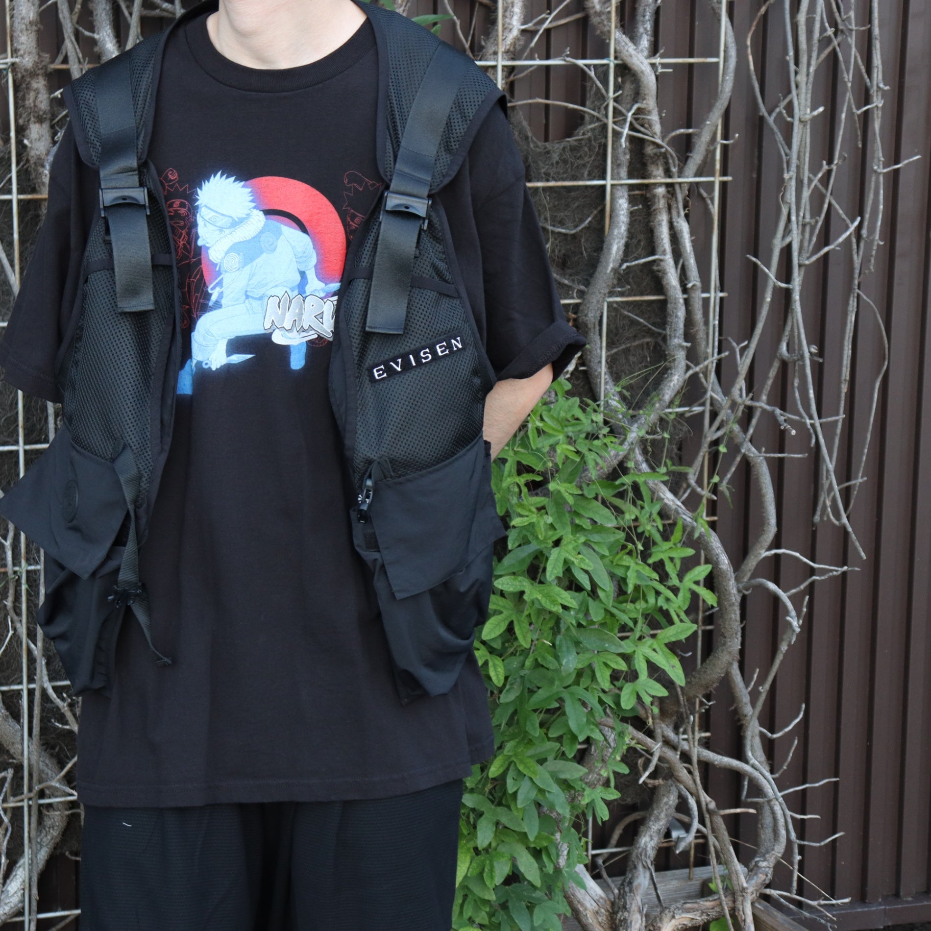 NARUTO | 「NARUTO」 S/S TEE #BLACK [25SS-FSxNARUTO-05 / FS1694]