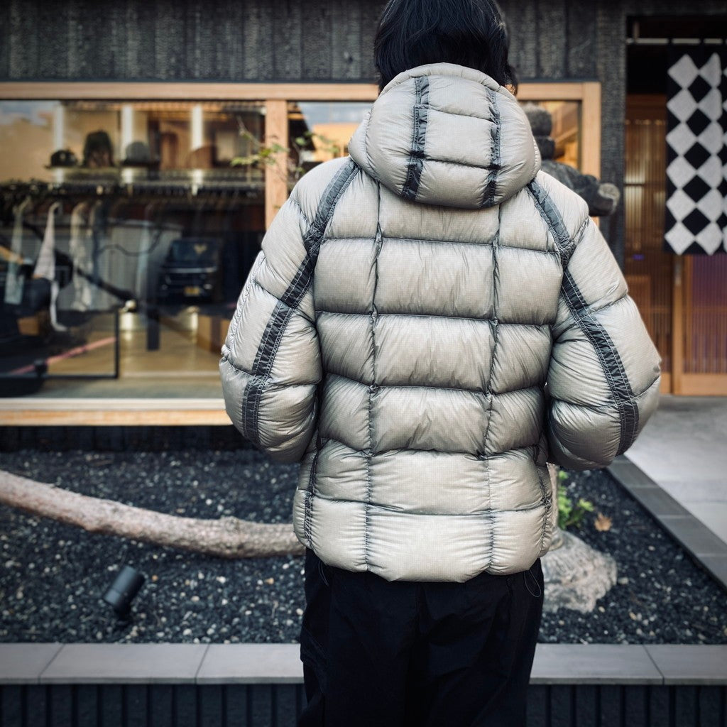 D.D. SHELL HOODED DOWN JACKET #936 FLINT GREY [21CMOW702A -26FWM]