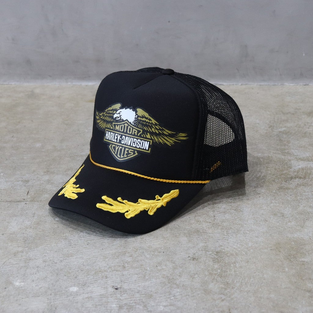 HARLEY DAVIDSON | SCREAMIN EAGLE CURVED BILL PATCH CAP #BLACK / GOLD [HD25SS-CAP-01]