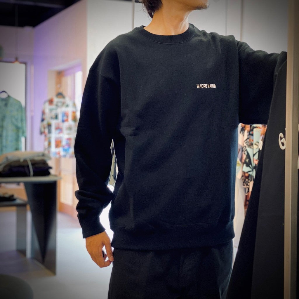 重磅圓領衛衣 #黑色 [25FWE-WMC-SS03]