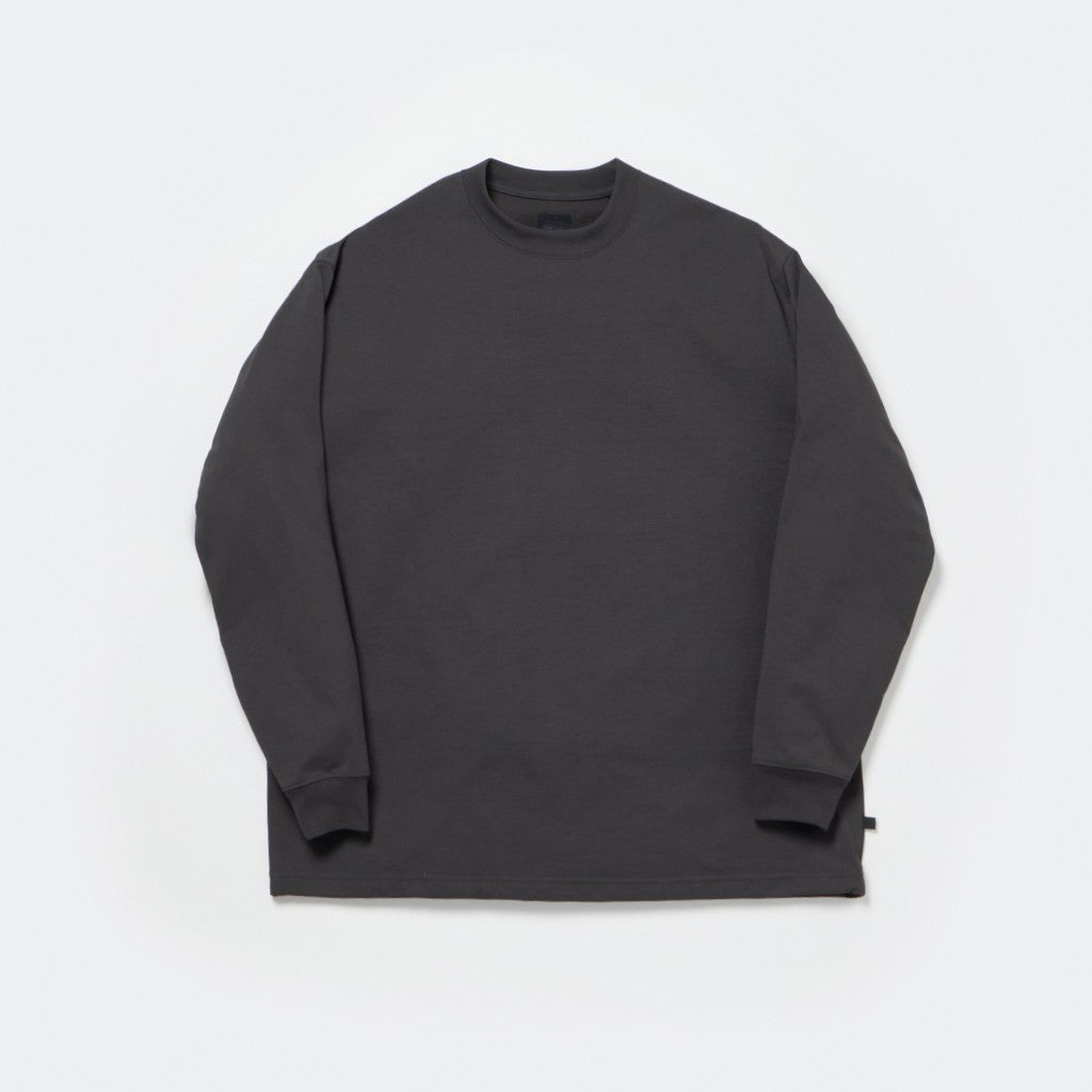 科技圆领 T 恤 L/S #CHARCOAL [BE-31024W]