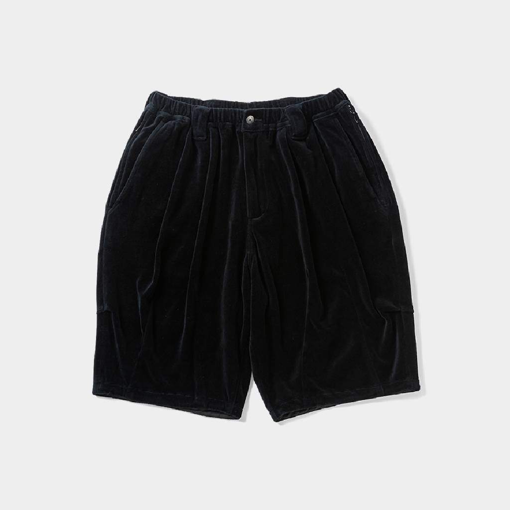 VELOUR BIG SHORTS #Black [SS26-B07]