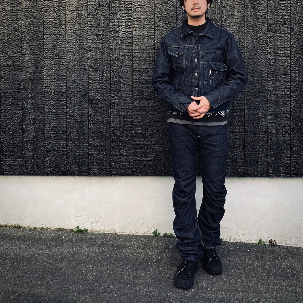 Deconstructed Denim Tracker(KOJIMA) #INDIGO [M-P3-LO5]