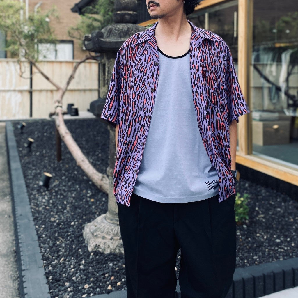 HAWAIIAN SHIRT S/S ( TYPE-4 ) #PURPLE [26SS-WMS-HI06]