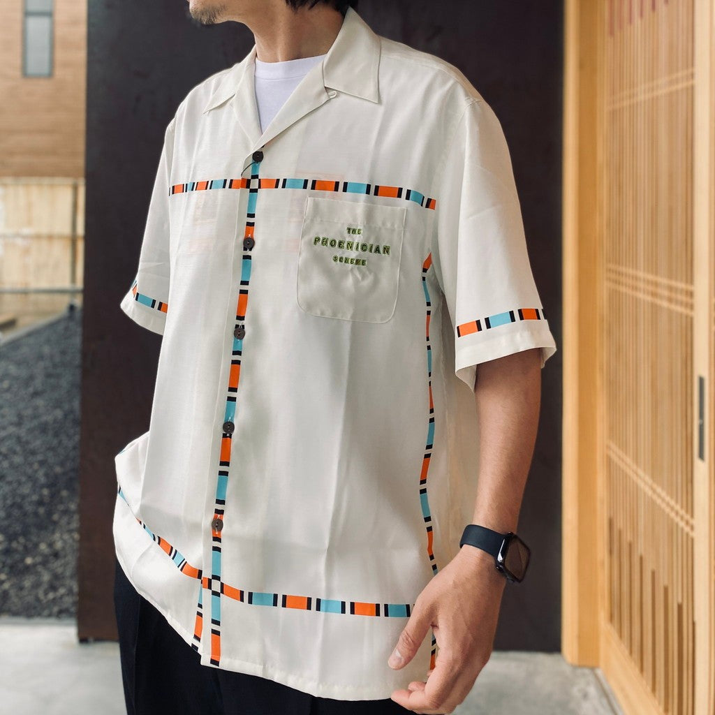 THE PHOENICIAN SCHEME | S/S HAWAIIAN SHIRT ( TYPE-1 ) #WHITE [TPS-WM-HI01]