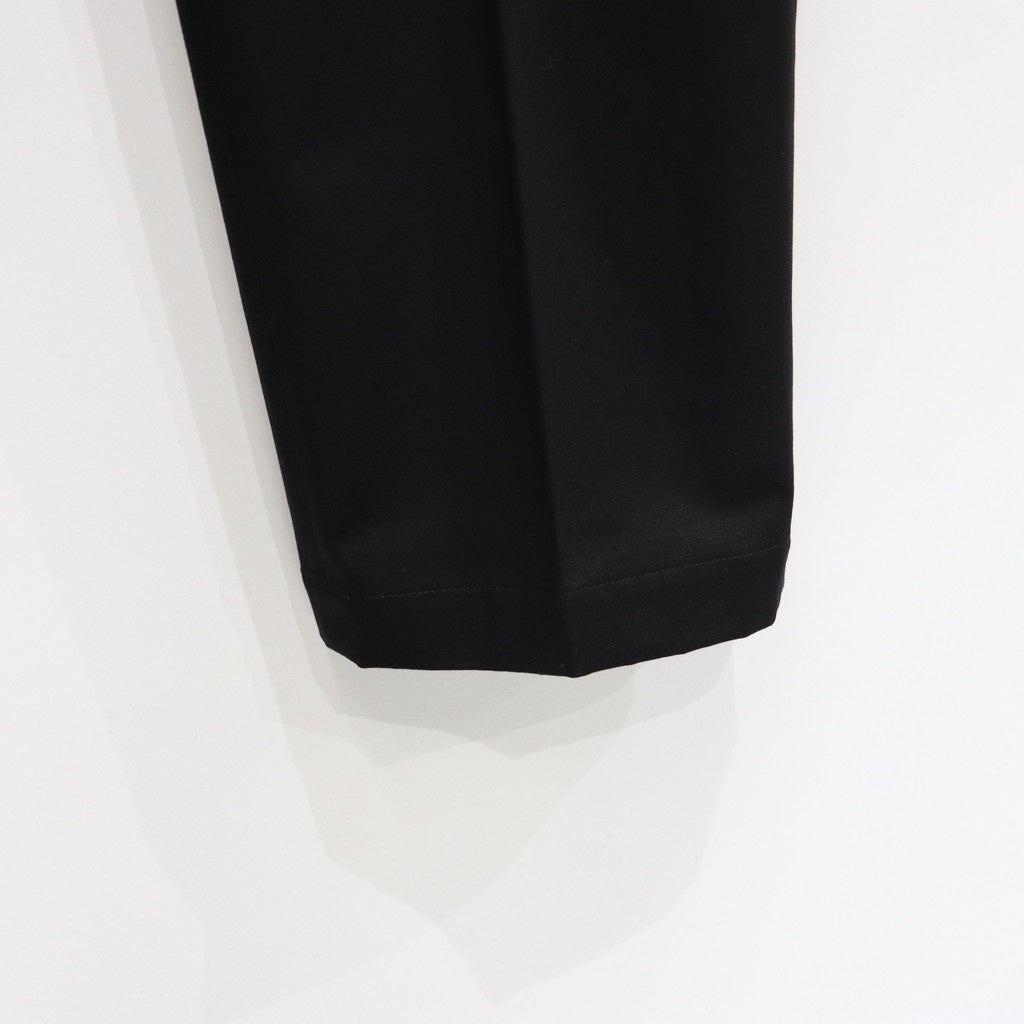 DOUBLE PLEATED CHINO TROUSERS #BLACK [25SS-WMP-PT13]