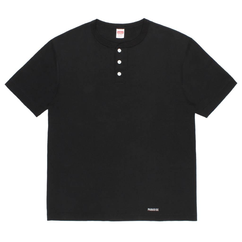 HEALTHKNIT | HENRY NECK T-SHIRT #BLACK [26SS-WMT-HK01]