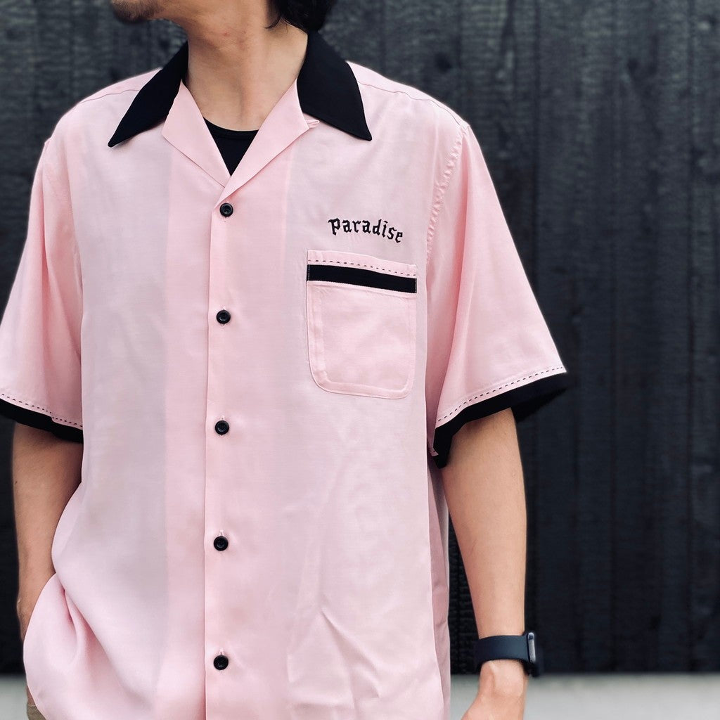 SWITCHING SHIRT S/S ( TYPE-2 ) #PINK [26SS-WMS-OC08]