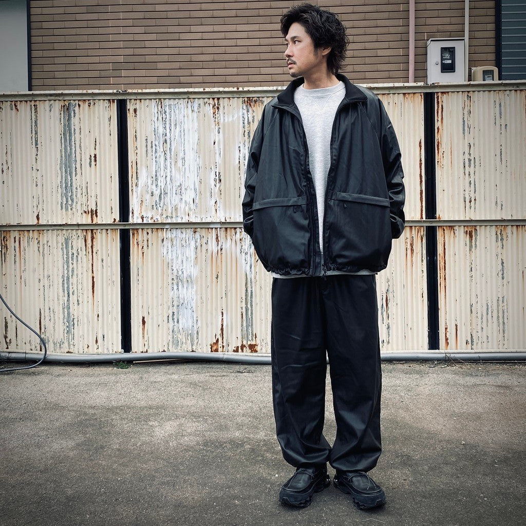 TECH SYNTHETIC SKIN WINDBREAKER PANTS #BLACK [BP-40025W]