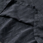 CHECKER PLATE HALF ZIP SHIRT #BLACK [SS24-S03]