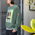 WASHED VS 8b CREW NECK #GREEN [CES25CS09]
