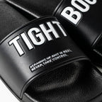 BIG LABEL SLIDE SANDAL #Black [SU26-A09]