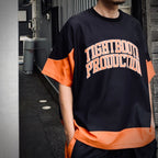 COLLEGE DOBBY S/S T-SHIRT #Black [SU25-T01]