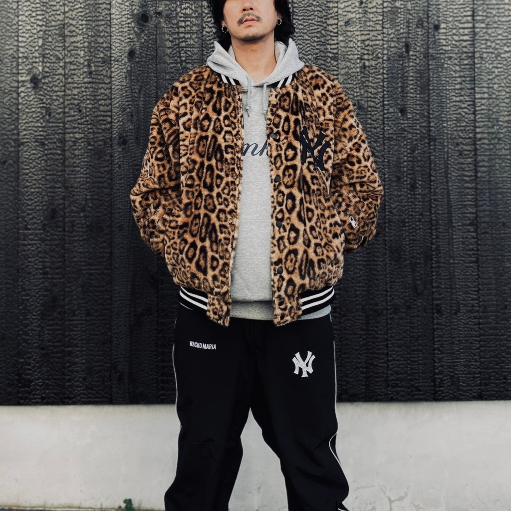 MLB | NY | REVERSIBLE VARSITY JACKET ( TYPE-1 ) #BLACK-BEIGE [MLB-WM-BL01]