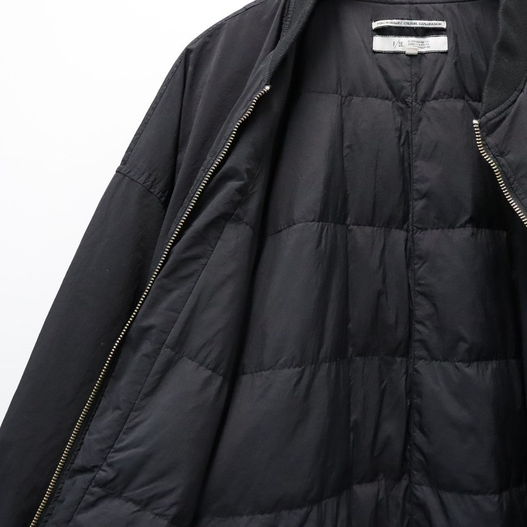 GARMENT DYE DOWN MA-1 LONG COAT 2.0 #BLACK [FST09262U0002]