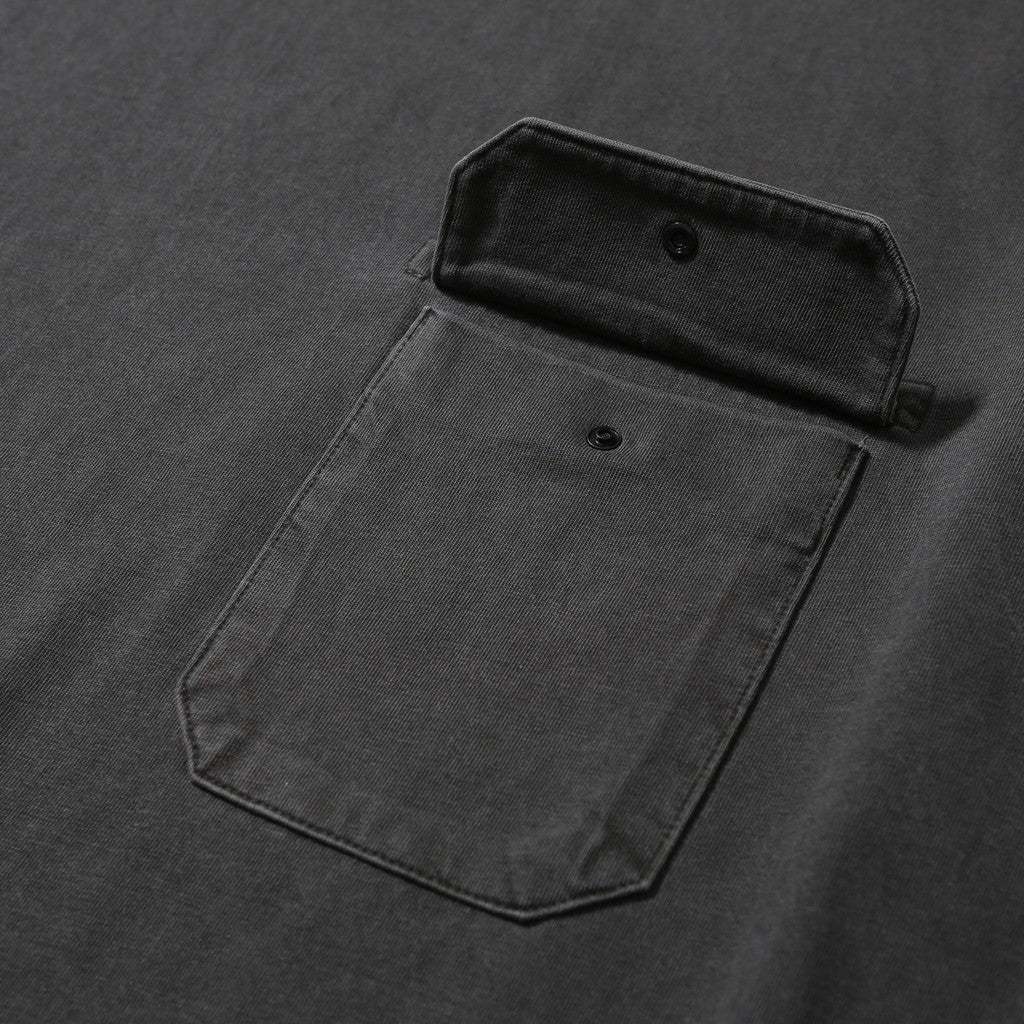 DYED POCKET HALF SLEEVE TEE #DARK GREY [HOD26-01-TS002]