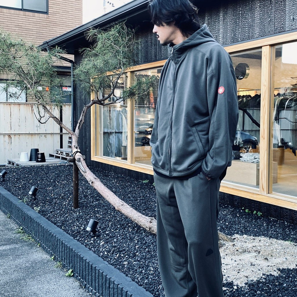 PE JERSEY ZIP HOODY #CHARCOAL [CES29CS20]
