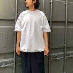 TECH DRAWSTRING S/S TEE #WHITE [BE-41024]