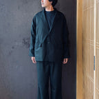TECH LOOSE 2B JACKET FLANNEL #D.OLIVE [BJ-32026W]