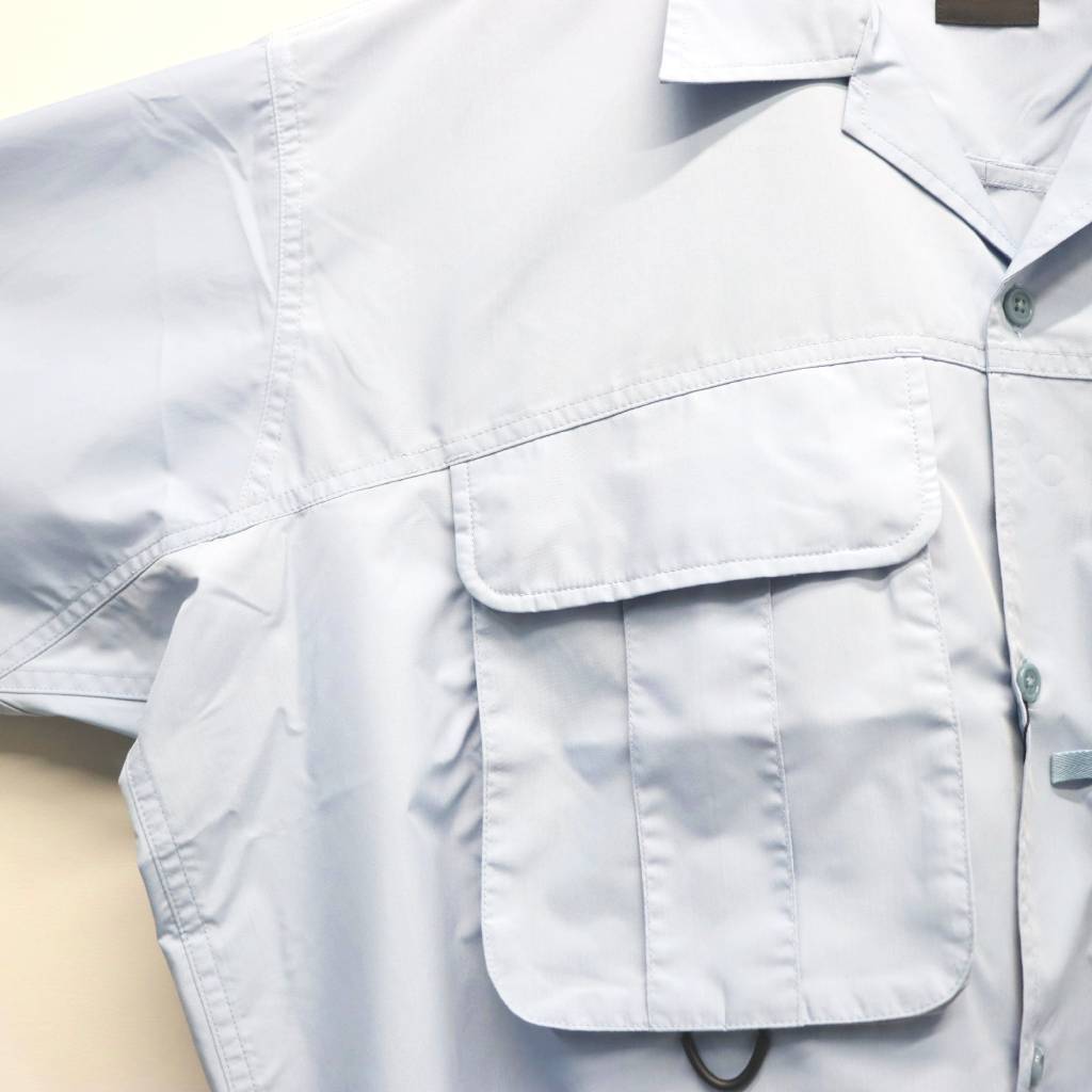 TECH MULTI TOOL POCKET SHIRT S/S SOLID #ICEBLUE [BE-86026]