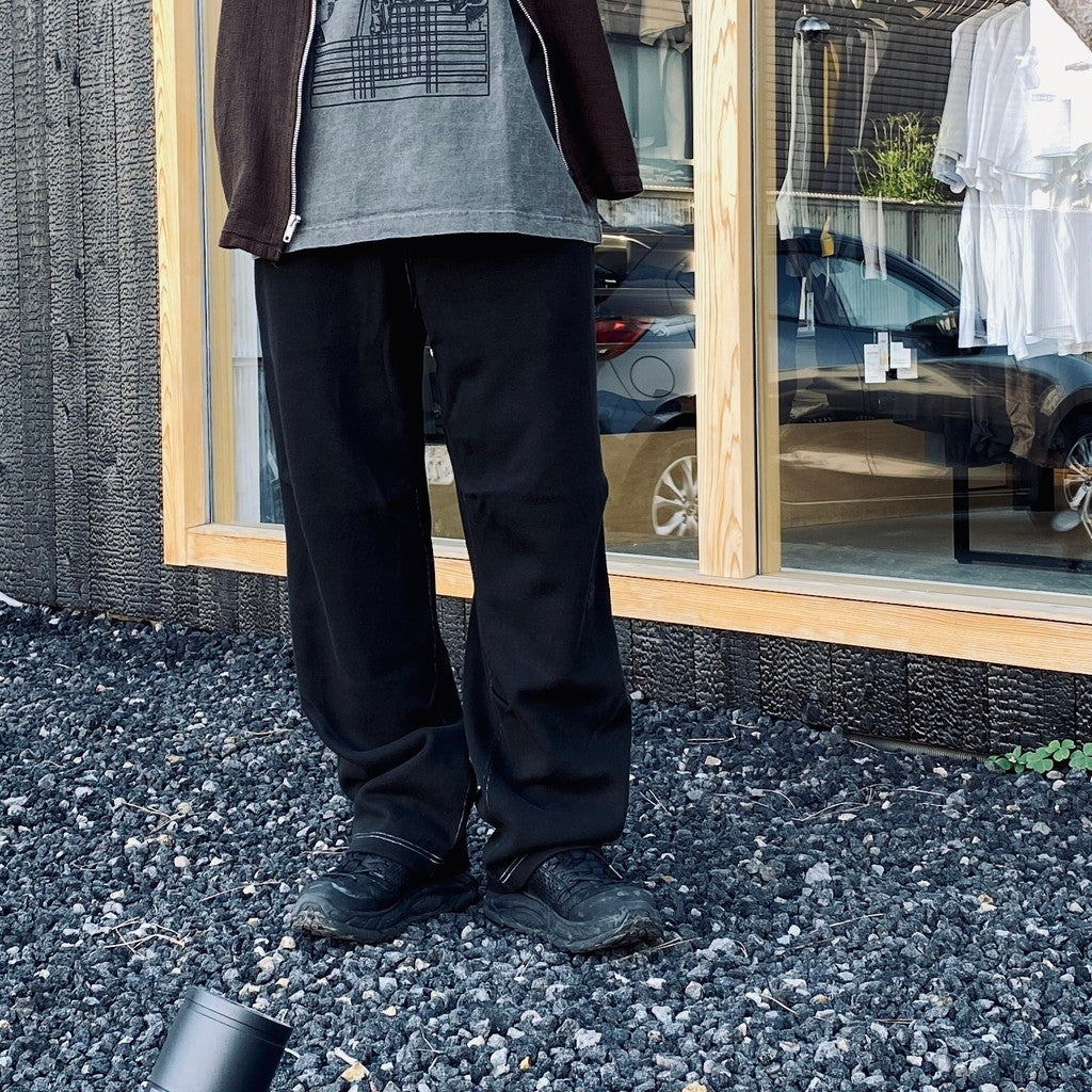 DBL KNIT JOG PANTS #BLACK [CES29PT16]