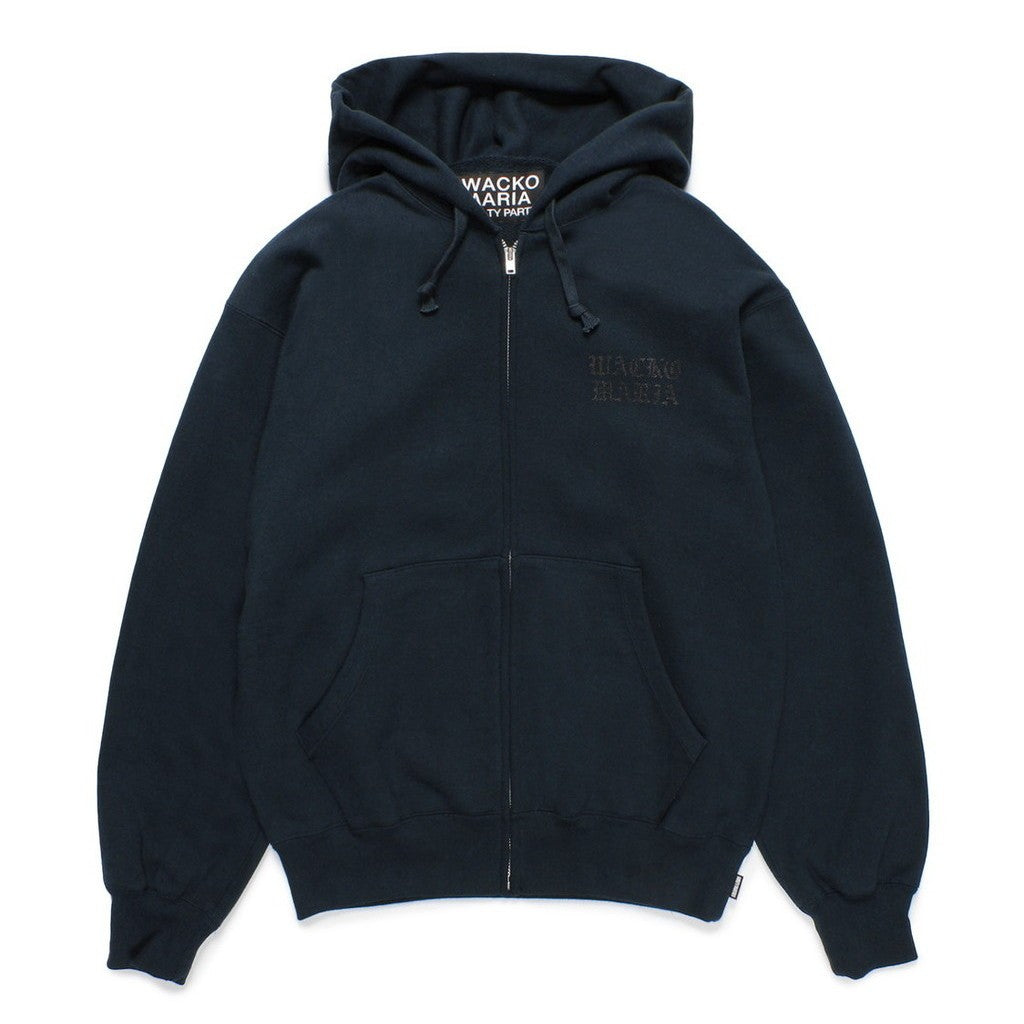 HEAVY WEIGHT FULL ZIP HOODED SWEAT SHIRT ( TYPE-2 ) #NAVY [24FW-WMC-SS02]