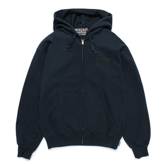 HEAVY WEIGHT FULL ZIP HOODED SWEAT SHIRT ( TYPE-2 ) #NAVY [24FW-WMC-SS02]