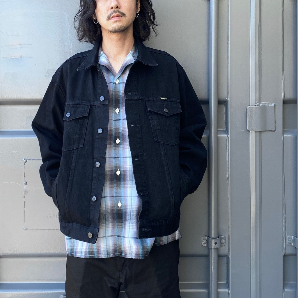 Wrangler | TRUCKER JACKET #BLACK [24SS-WMO-WG01] - cocorozashi