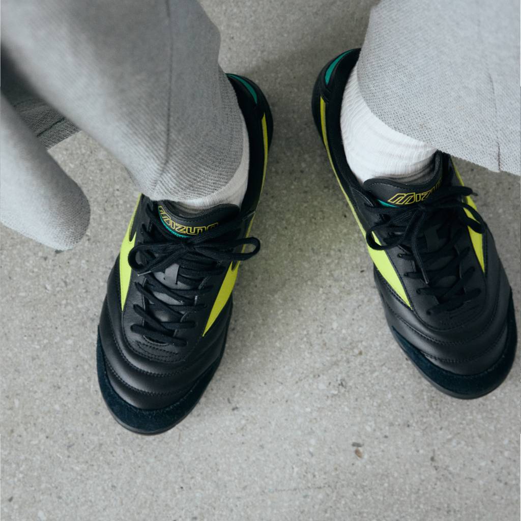 MORELIA LS #BLACK / GREEN / YELLOW [D1GA260A]