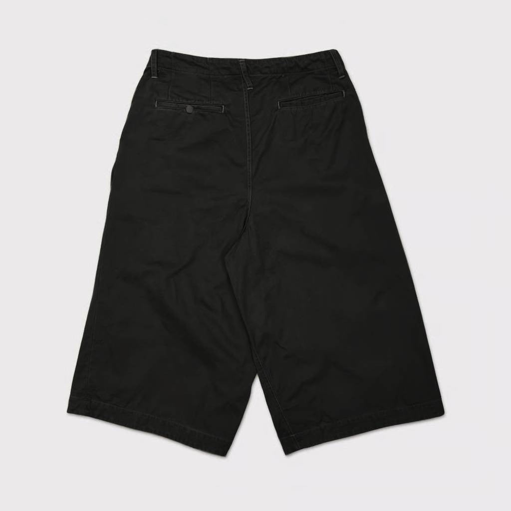 Wrapped Work Short(AGED TWILL) #BLACK [M-P3-DW3] - cocorozashi