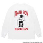 DEATH ROW RECORDS | WASHED HEAVY WEIGHT CREW NECK LONG SLEEVE T-SHIRT #WHITE [DEATHROW-WM-LT01]