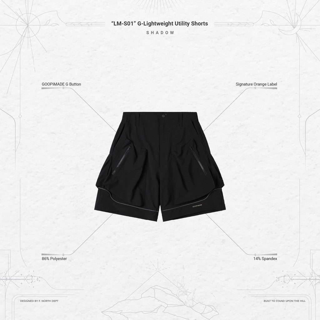 "LM-S01" G-輕便實用短褲 #SHADOW [GOOPI-24SS-AUG-01]