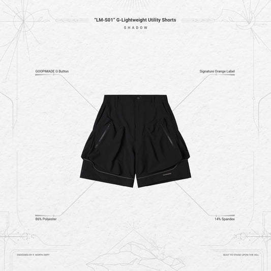 「LM-S01」 G-Lightweight Utility Shorts #SHADOW [GOOPI-24SS-AUG-01]