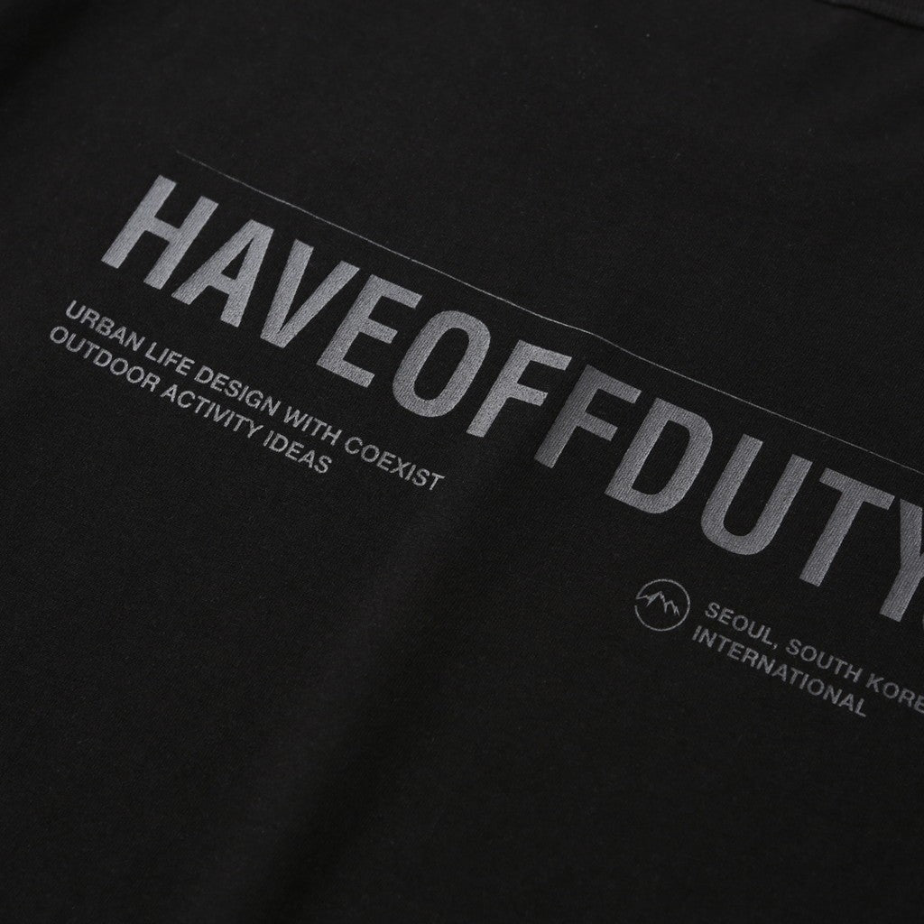 BACK LOGO TEE #BLACK [HOD26-01-TS006]