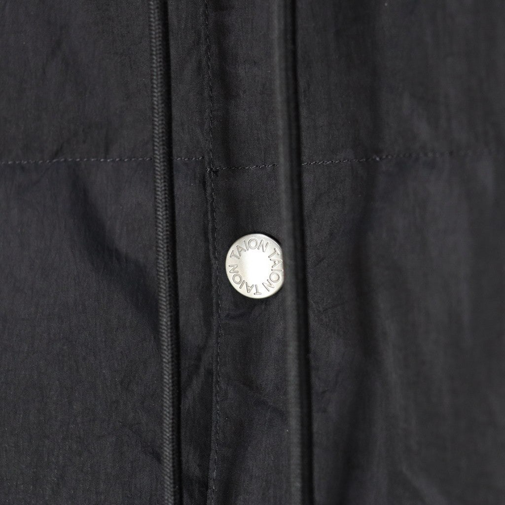 SC FRONT BUTTON DOWN HOODIE #BLACK [TAION-106SCB]