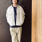 TRUCKER JACKET #IVORY [26FWE-WMO-BL05]