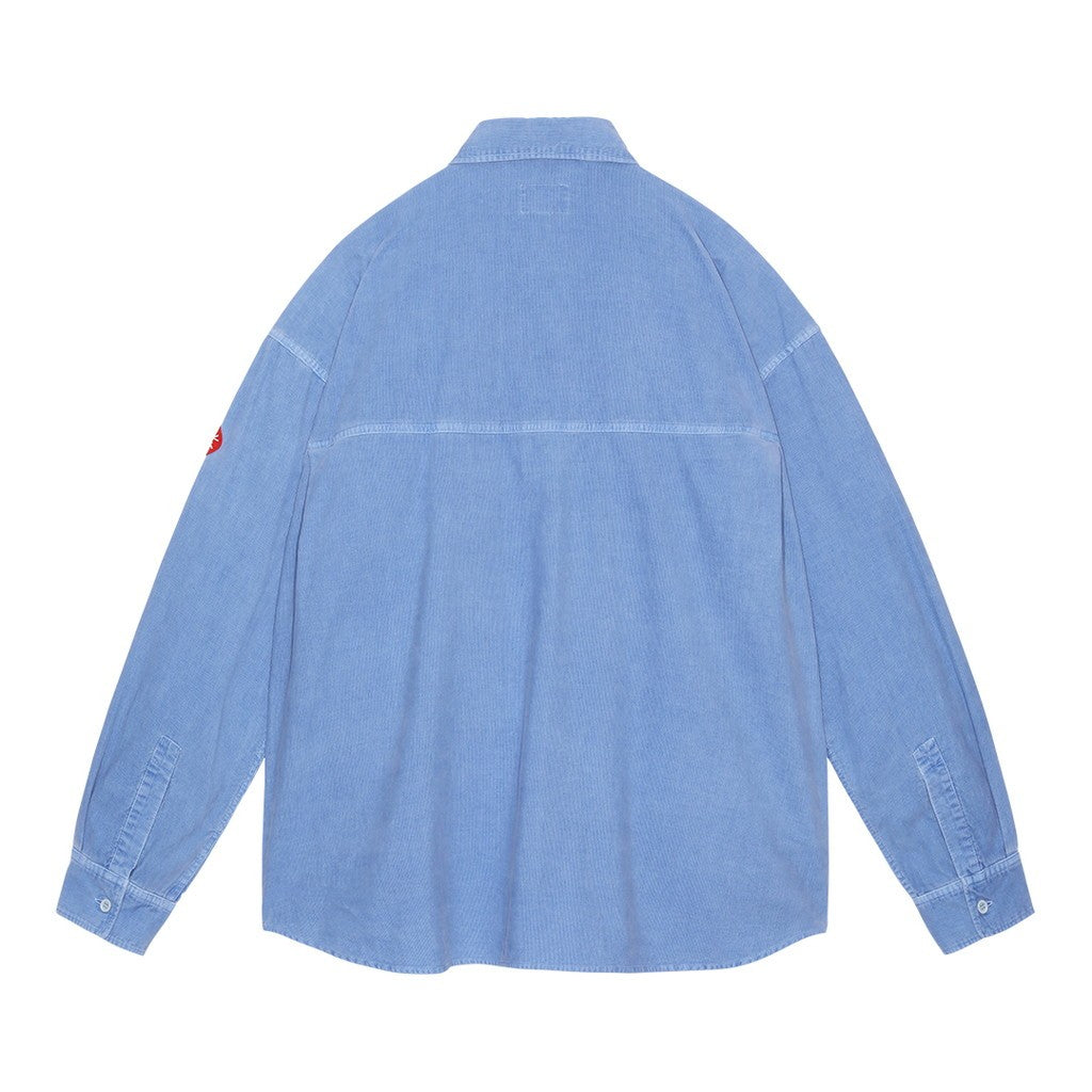 套染繩索設計大襯衫 #藍色 [CES25SH03]